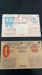2 voetbaltickets  België, Verzamelen, Sportartikelen en Voetbal, Verzenden