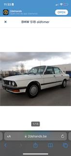 Bmw 518i 0487534009, Auto's, Zwart, 4 cilinders, Wit, Particulier