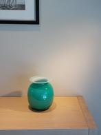 Glazen vaas, Huis en Inrichting, Woonaccessoires | Vazen, Ophalen, Minder dan 50 cm, Groen, Glas