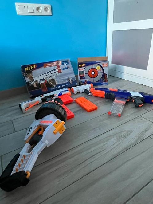 Plusieurs nerf et cible - voir photos, Kinderen en Baby's, Speelgoed | Buiten | Actiespeelgoed, Zo goed als nieuw, Ophalen