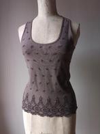 Bruine top met borduurwerk van No man’s land, Bruin, No man’s land, Ophalen of Verzenden, Zo goed als nieuw