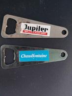 Vintage 2 metalen flesopener Chaudfontaine Jupiler, Verzamelen, Biermerken, Ophalen of Verzenden, Zo goed als nieuw, Flesopener