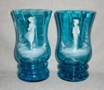 PAAR MARY GREGORY LIMONADE GLAASJES CA 1885/90, Antiek en Kunst, Ophalen of Verzenden