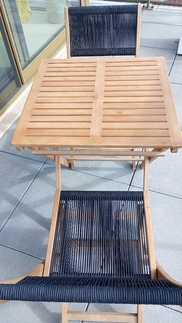 Stijlvol tuinsetje (Tafel + 2 stoelen) - ongebruikt  beschikbaar voor biedingen