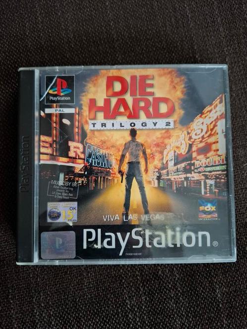 PS1 Die Hard Trilogy 2 (compleet), Games en Spelcomputers, Games | Sony PlayStation 1, Zo goed als nieuw, Ophalen of Verzenden