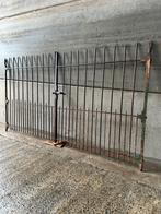 Mooi dubbel oud vol smeedijzeren dubbel hek of poort 2m90, Ophalen, Gebruikt, IJzer, Tuinhek