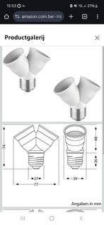 dubbele e27 fitting 4stuks, Doe-het-zelf en Bouw, Ophalen