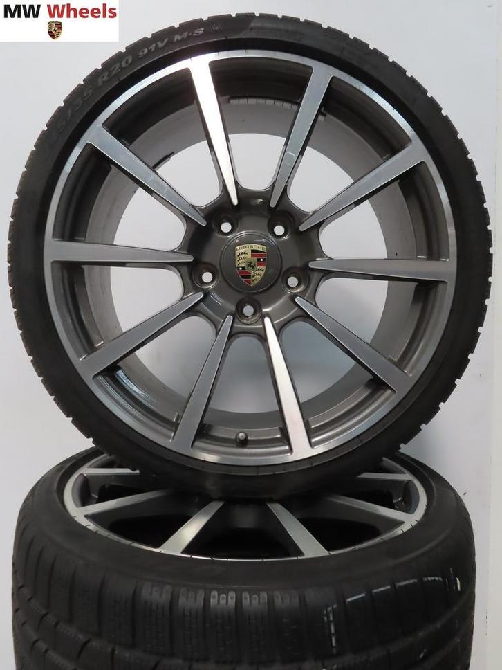 Porsche 20 inch Origineel 911 991 4S velgen met winterbanden, Autos : Pièces & Accessoires, Pneus & Jantes, Pneus et Jantes, Pneus hiver