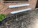 Rustieke tuinbank met gietijzeren poten, Tuin en Terras, Tuinbanken, Ophalen, Gebruikt, Overige materialen