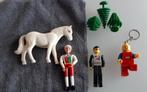 lego : sleutelhanger (+ led) +  belville figuren  + bomen +, Ophalen of Verzenden, Lego, Zo goed als nieuw