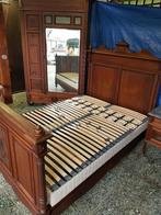 Chambre à coucher 7 élémemts bois 1920  massif, Style 1920, Comme neuf, Deux personnes, Enlèvement