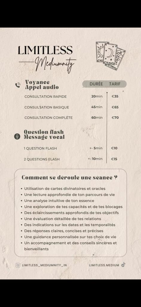 Voyance agréée, Contacten en Berichten, Advies en Oproepen