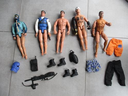 action man poppen met allerlei ,5 poppen, Kinderen en Baby's, Speelgoed | Actiefiguren, Gebruikt, Ophalen of Verzenden