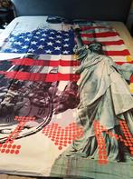 Dekbedovertrek 1 pers 'America', Ophalen of Verzenden, Zo goed als nieuw, Eenpersoons, Dekbedovertrek