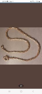 Sublieme vergulde halsketting van 50 cm lang, Ophalen of Verzenden, Goud, Overige materialen