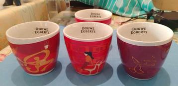 Bols Douwe Egberts 4 pièces, Enlèvement ou Envoi, Comme neuf, Céramique, Autres styles