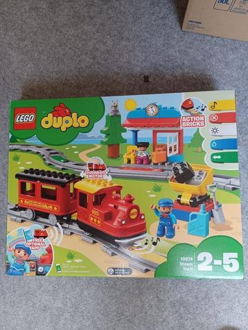 duplo stoomtrein 10874 en treinrails 10882, Enlèvement, Neuf, Duplo