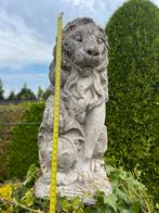 Prachite kleine leeuw op sokkeltje, Tuin en Terras, Tuinbeelden, Ophalen, Steen, Dierenbeeld