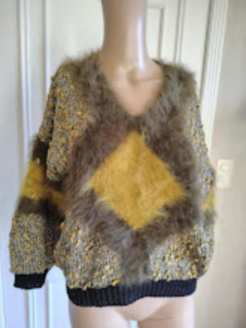 Handgemaakte gebreide vintage trui, Kleding | Dames, Truien en Vesten, Zo goed als nieuw, Maat 34 (XS) of kleiner, Ophalen of Verzenden