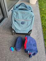 Cartable Kipling + sac isotherme + plumier, Handtassen en Accessoires, Tassen | Schooltassen, Ophalen, Zo goed als nieuw, Blauw