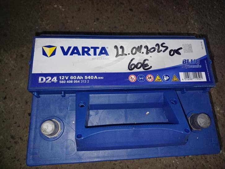 A vendre VARTA 12V 60Ah 540A, Auto-onderdelen, Accu's en Toebehoren, Volkswagen, Gebruikt, Ophalen