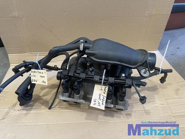 SKODA FABIA 1 1.4 AQW Aluminium inlaatspruitstuk verstuiver, Auto-onderdelen, Motor en Toebehoren, Skoda, Gebruikt