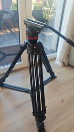 Video Tripod - Manfrotto 546B + 504HD Fluid Head, Enlèvement ou Envoi, Comme neuf