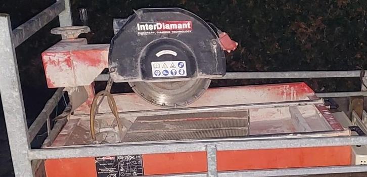 InterDiamant ID350 scie à eau carrelage/pierre Ø350mm 230V, Bricolage & Construction, Bricolage & Rénovation Autre, Utilisé, Enlèvement ou Envoi