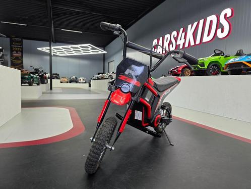 Crossmotor 24 volt - 8 tot 16 km - leren zit - verlichting, Kinderen en Baby's, Speelgoed |Speelgoedvoertuigen, Nieuw, Ophalen of Verzenden