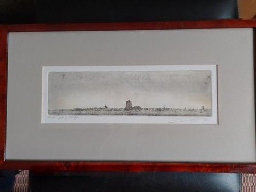 Willem Dolphyn  1935 - 2016   Ets  Zierikzee, Antiek en Kunst, Kunst | Etsen en Gravures, Verzenden