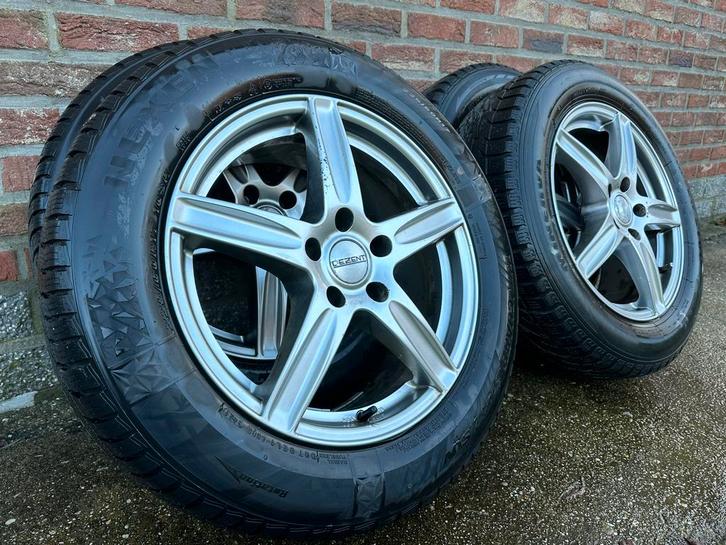 Citroën, Peugeot, Hyundai, Kia-winterset, banden 225 60 17, Auto-onderdelen, Banden en Velgen, Banden en Velgen, Winterbanden