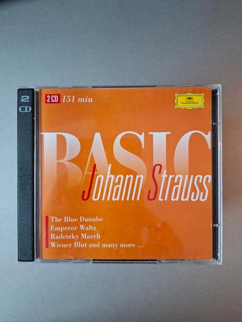 2cd. Basic Johan Strauss. (DG)., Cd's en Dvd's, Cd's | Klassiek, Zo goed als nieuw, Ophalen of Verzenden