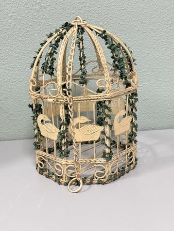 Brocante curiosa Vogelkooi deco decoratie 30x20 cm Groot beschikbaar voor biedingen