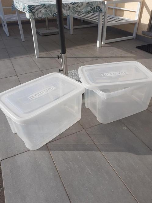 Curver opbergbox met deksel 50 liter (per stuk verkrijgbaar), Doe-het-zelf en Bouw, Kratten en Dozen, Gebruikt, Bak of Kist, 50 tot 75 cm