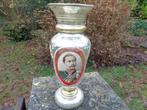 Gekleurde glas vaas met Kaiser Wilhelm motief, onbeschadigd, Enlèvement ou Envoi, Armée de terre, Objet d'art