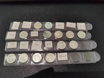 Frankrijk 50 centimes zilver - 16 stuks