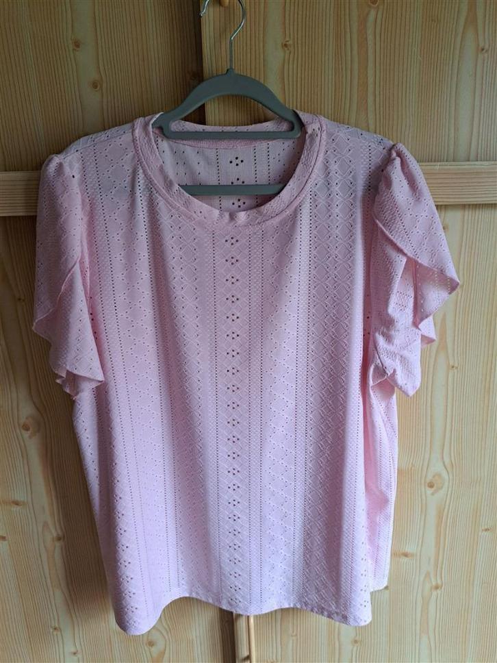 Truitje / shirtje met korte mouwen lichtroze maat XXL, Kleding | Dames, T-shirts, Zo goed als nieuw, Maat 46/48 (XL) of groter