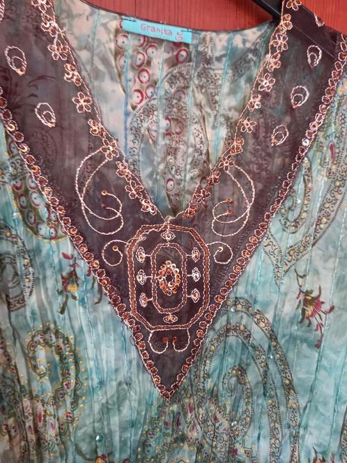 Feestelijk, pittig bloesje., Kleding | Dames, Blouses en Tunieken, Zo goed als nieuw, Groen, Ophalen