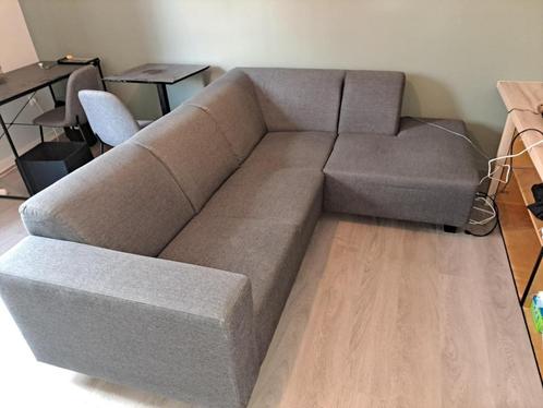 Hoeksalon donkergrijs 1,5j oud Nwprijs:649€!!, Huis en Inrichting, Zetels | Zetels, Zo goed als nieuw, Hoekbank, Driepersoons