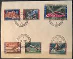 Nrs. 1047/52. op brief.1958. Wereldtent. Bxl. OBP: 25,50 eur, Postzegels en Munten, Postzegels | Europa | België, Met stempel