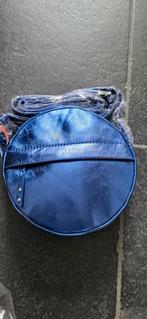 Nieuw lederen tasje rond, crossover, Overige merken, Blauw, Nieuw, Ophalen of Verzenden