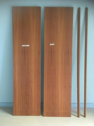 2x MDF wandpaneel bekleed met houtfineer 605x2350x20mm beschikbaar voor biedingen