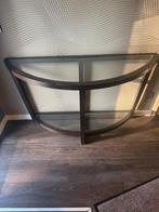 Bijzettafel, Huis en Inrichting, Gebruikt, Ophalen of Verzenden, Glas, 75 cm of meer