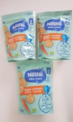 3x 100g Nestlé baby snack veggie crackers wortel 12-36m, Nieuw, Overige typen, Ophalen of Verzenden