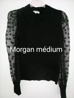 Morgan Pull noir manches transparentes à pois médium, Vêtements | Femmes, Pulls & Gilets, Noir, Enlèvement, Morgan