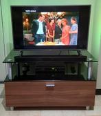 design TV meubel met zwart glass twv 259 euro, Comme neuf, Design, 50 à 100 cm, Enlèvement