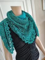 Donker gras groene punt sjaal met glitters, Kleding | Dames, Ophalen of Verzenden, Sjaal