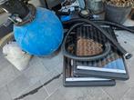 Zandfilter + pomp harma pool + 2x solar heater, Ophalen, Gebruikt
