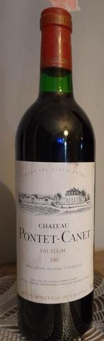 1 bout de Château Pontet-Canet 1981, Pleine, France, Enlèvement ou Envoi, Vin rouge