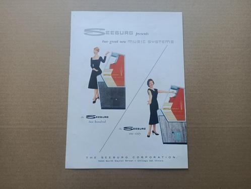 Folder: Seeburg 161/ 201 (1958) jukebox, Verzamelen, Automaten | Jukeboxen, Seeburg, Ophalen of Verzenden